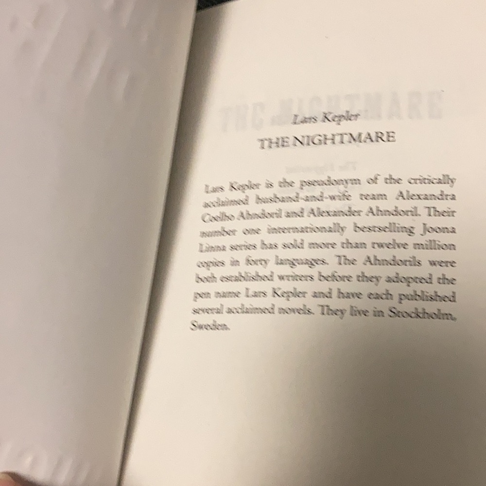 “The Nightmare” Lars Kepler - Picture 11 of 15